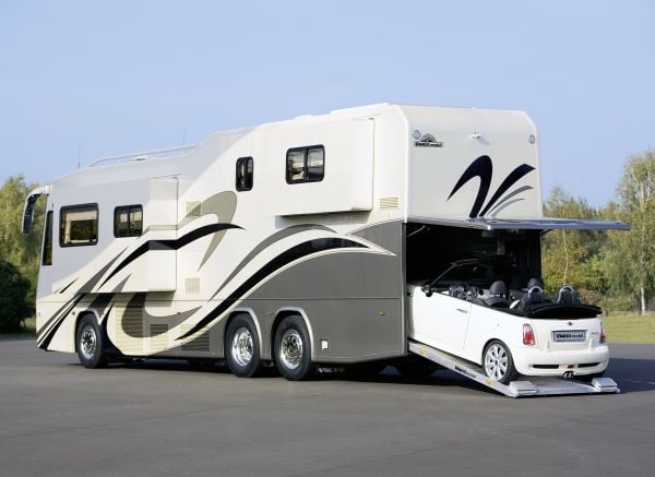 luxury caravan bus interior