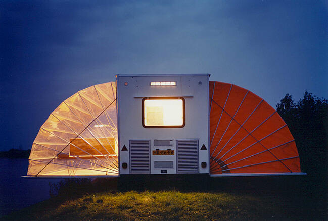 Interesting RVs, Cool RVs, Innovative RVs, Crazy RVs. De Markies Winged Mobile Home by Bohtlingk Architecture