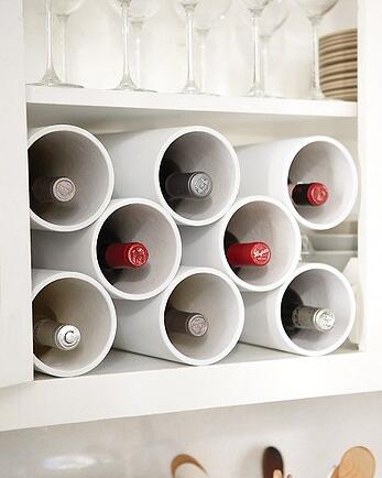 12-Easy-Kitchen-Organization-Tips-Wine-rack-made-out-of-pvc-pipe-9