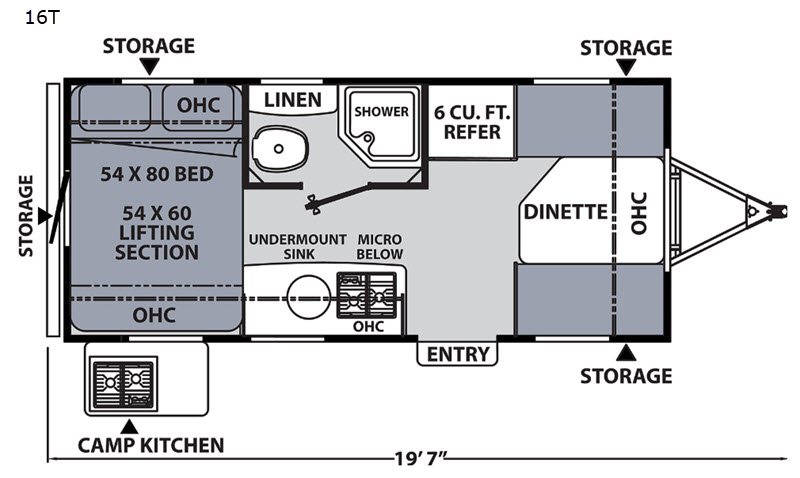 Coachmen RV Apex Tera 16T Floorplan