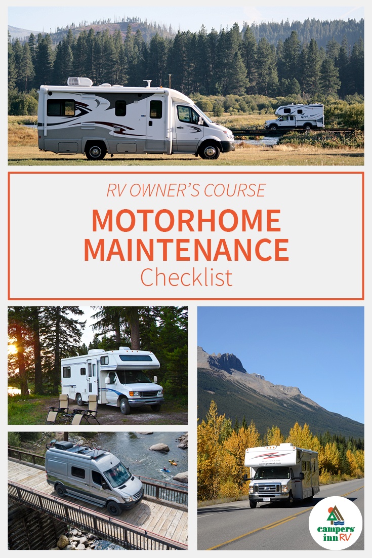 RV Owners Course Motorhome Maintenance Checklist
