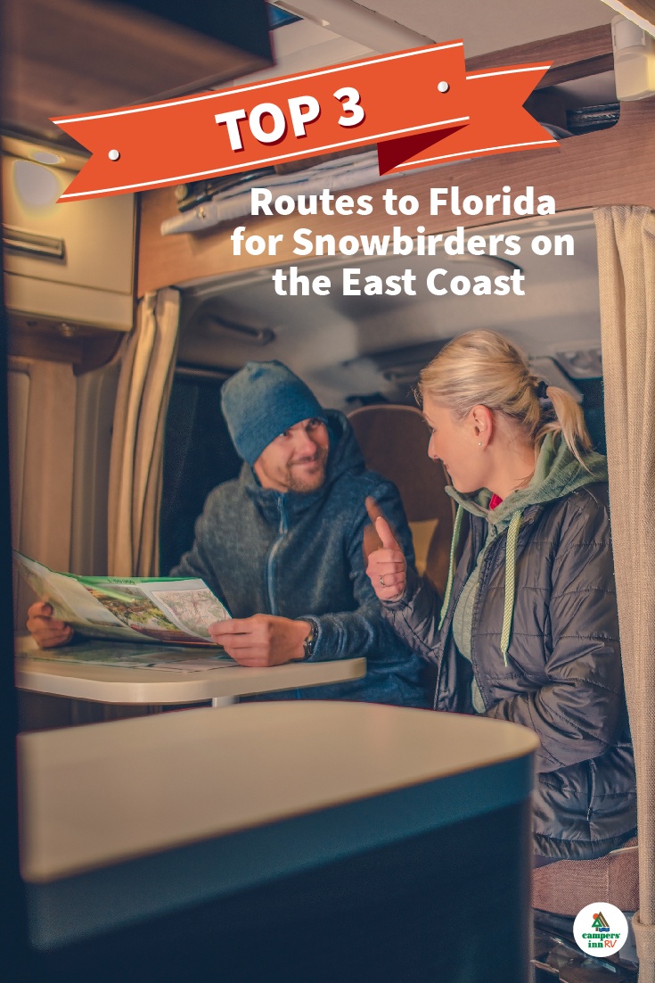 Top 3 Travel Routes to Florida for Snowbirds on the East Coast