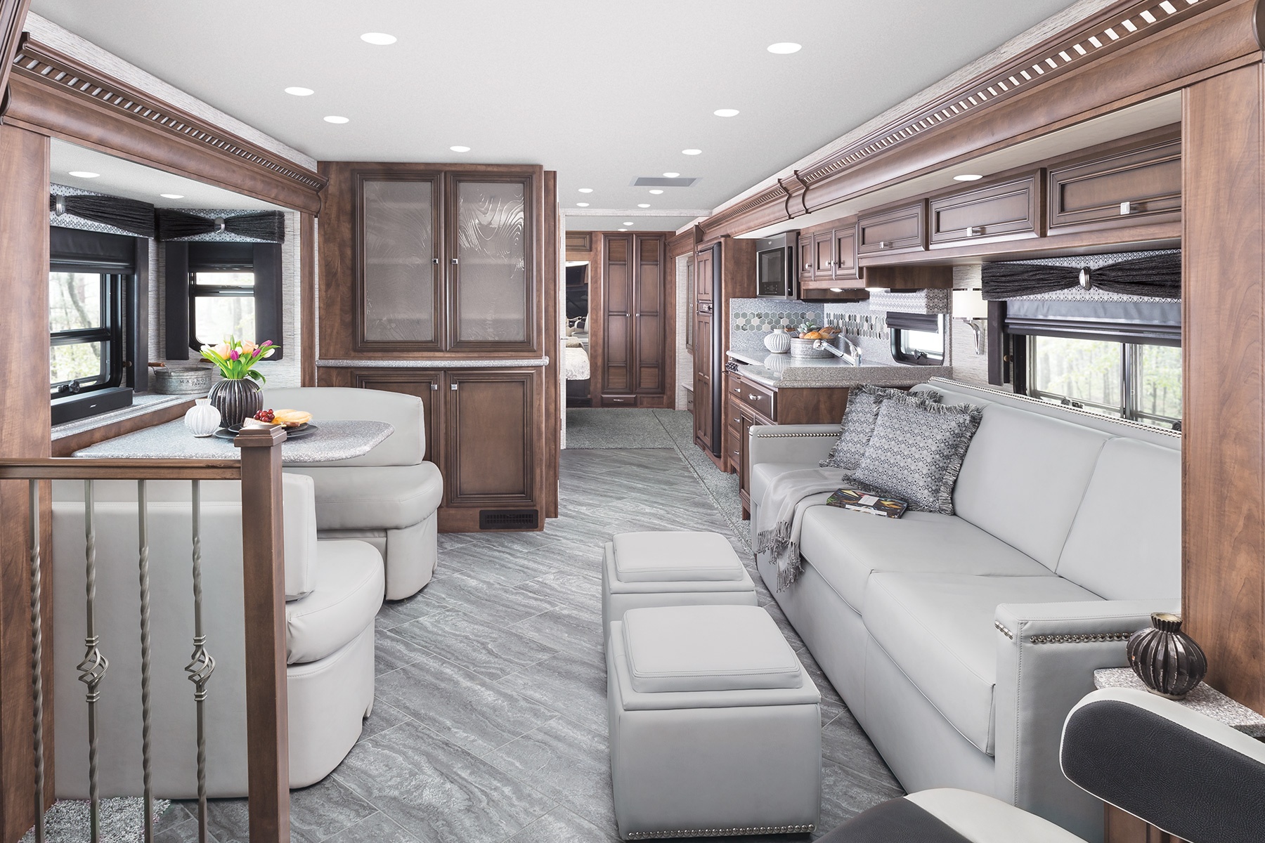 Interior living room of Newmar Bay Star Class A motorhome