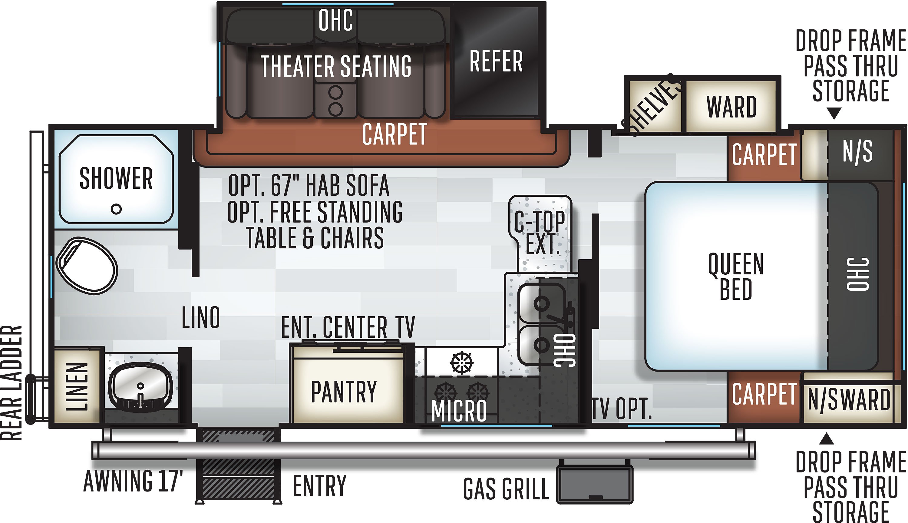 Rockwood Mini Lite 2511S floorplan