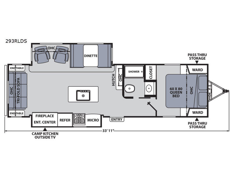 Coachmen RV Apex Ultra-lite 293RLDS Floorplan