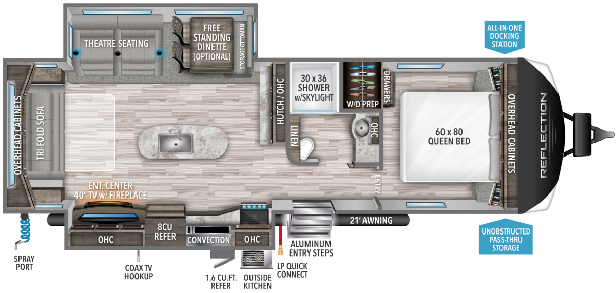 Grand Design Reflection 297RSTS Floorplan