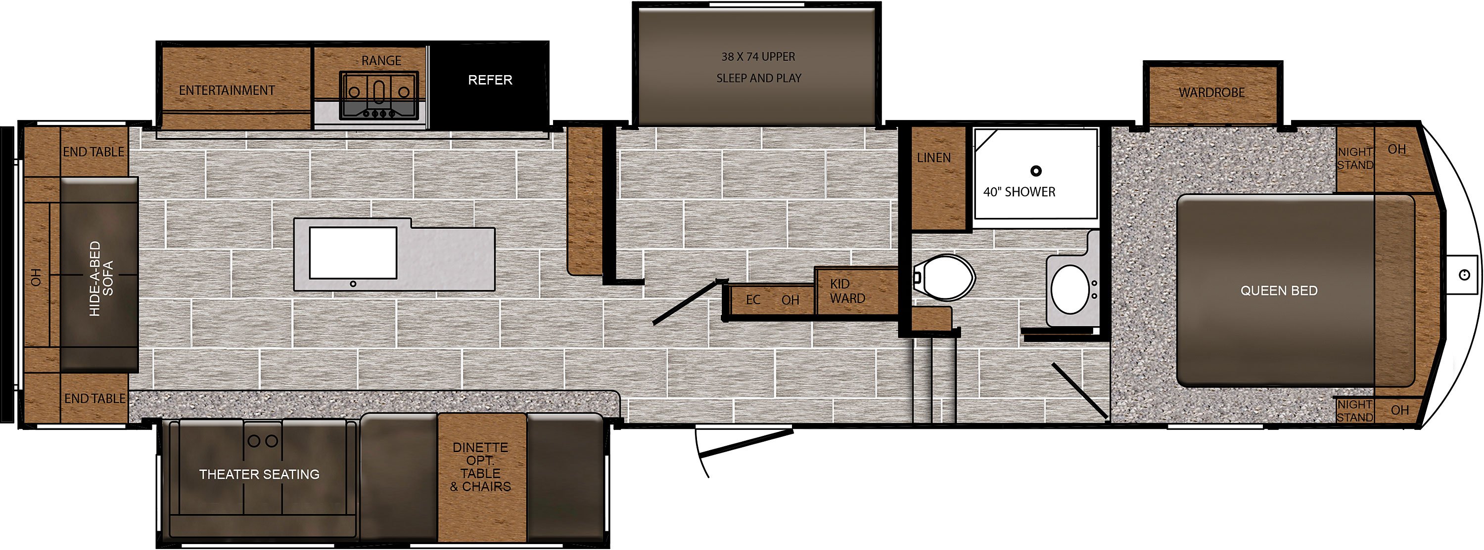 Top 5 Fifth Wheel RVs: Prime Time Crusader floorplan