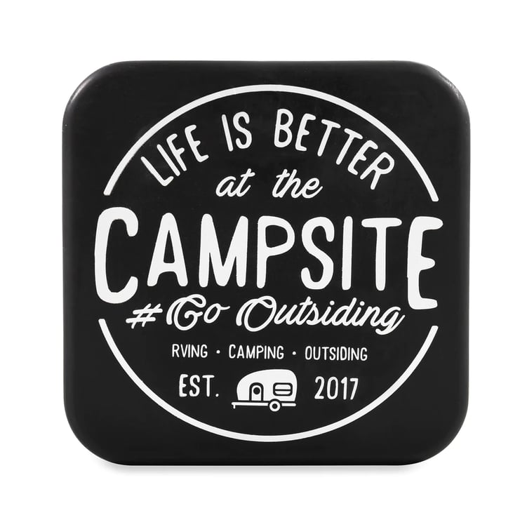 Life Is Better at The Campsite Hitch Receiver Cover