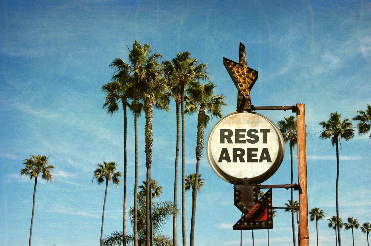 Retro Rest Area Sign