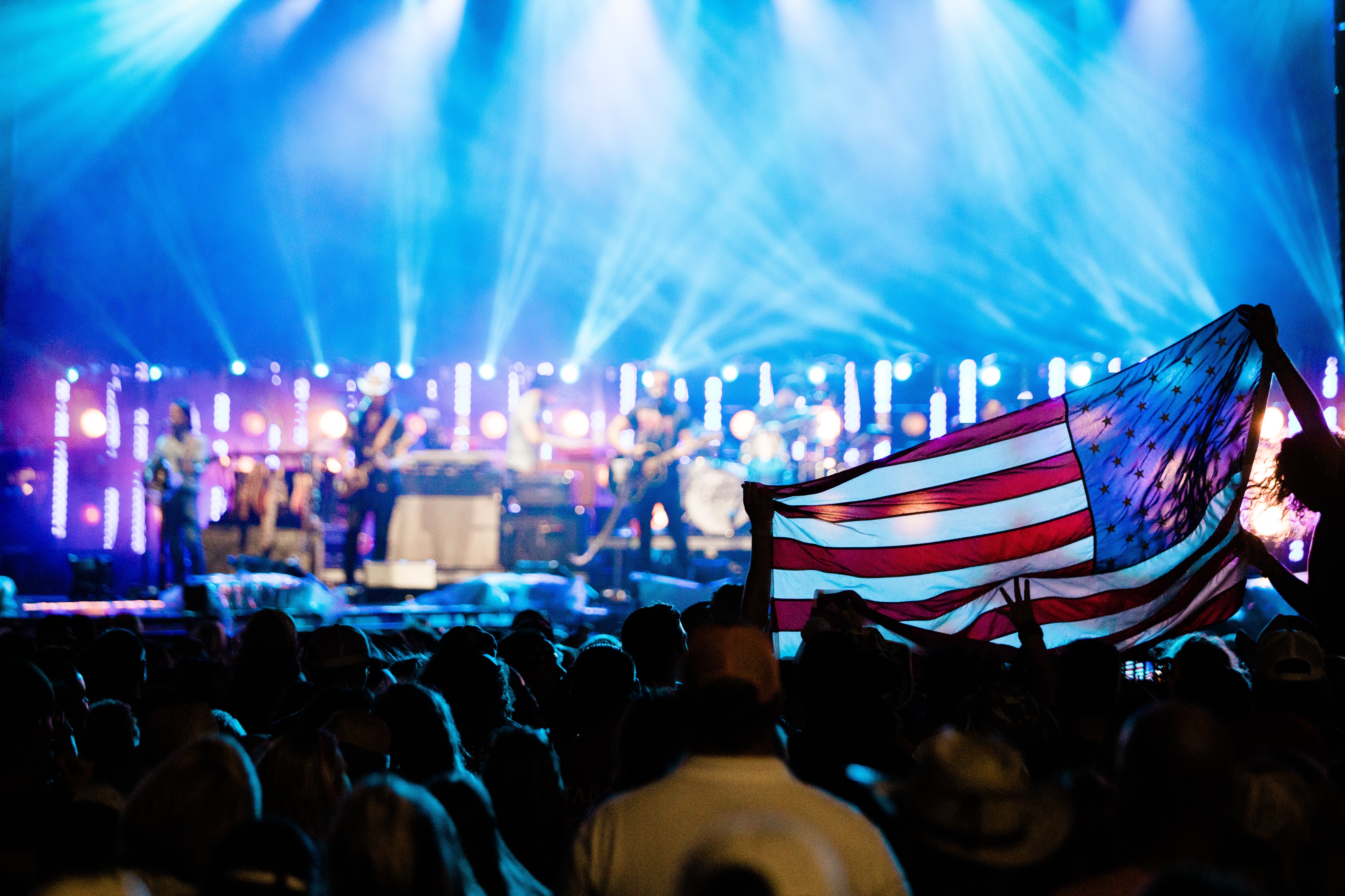 Night time stage at the 2010 Carolina Country Music Fest