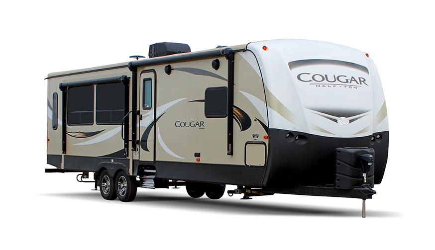 Top 5 Travel Trailers With King Beds Keystone Rv Cougar Half Ton Series 29bhs With King Bed