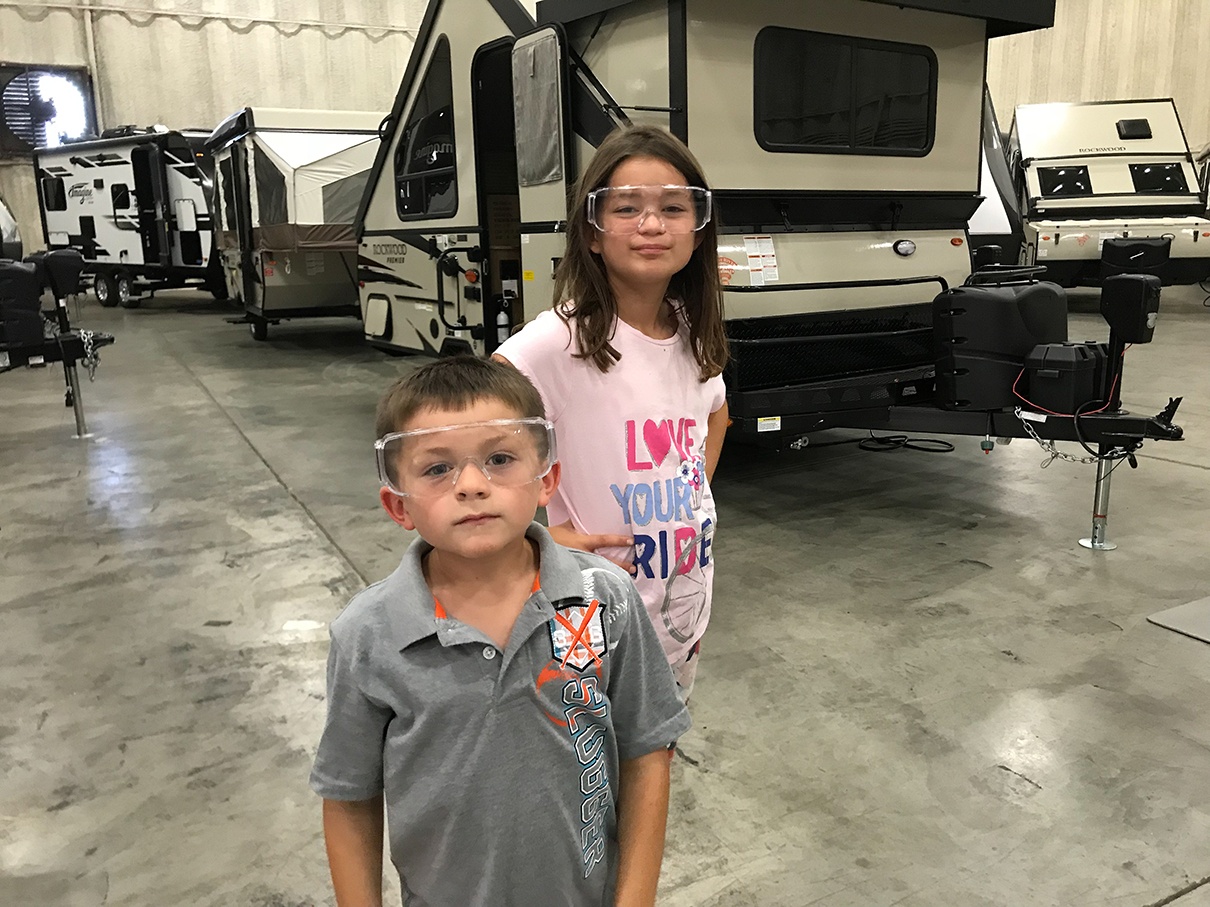 Tom Stinnett's Campers Inn RV in Louisville, Kentucky/Clarksville, Indiana has over 100,000 square feet of space.