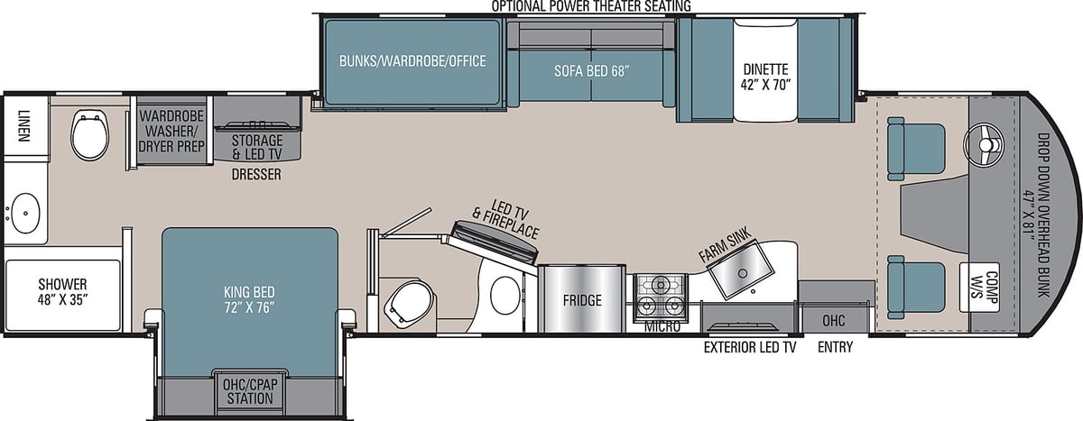 coachmen mirada class a motorhome floor plan-1