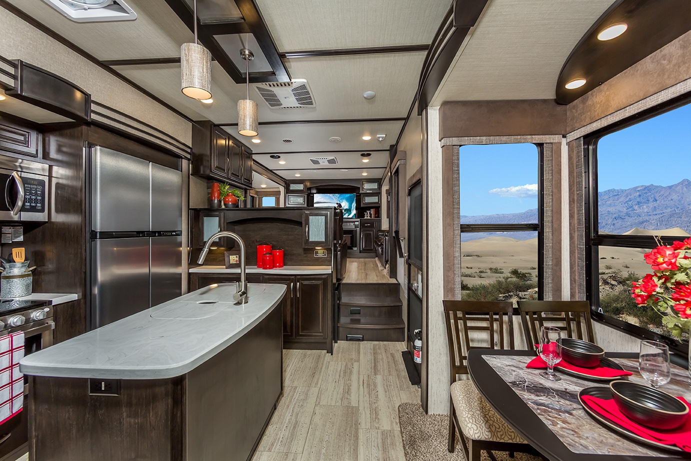 Grand Design Momentum Fifth Wheel Toy Hauler Interior