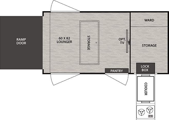 Forest River No Boundaries 10.6 floorplan