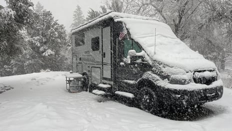 It is important to protect your RV during the winter, especially when RVing in deep snow 