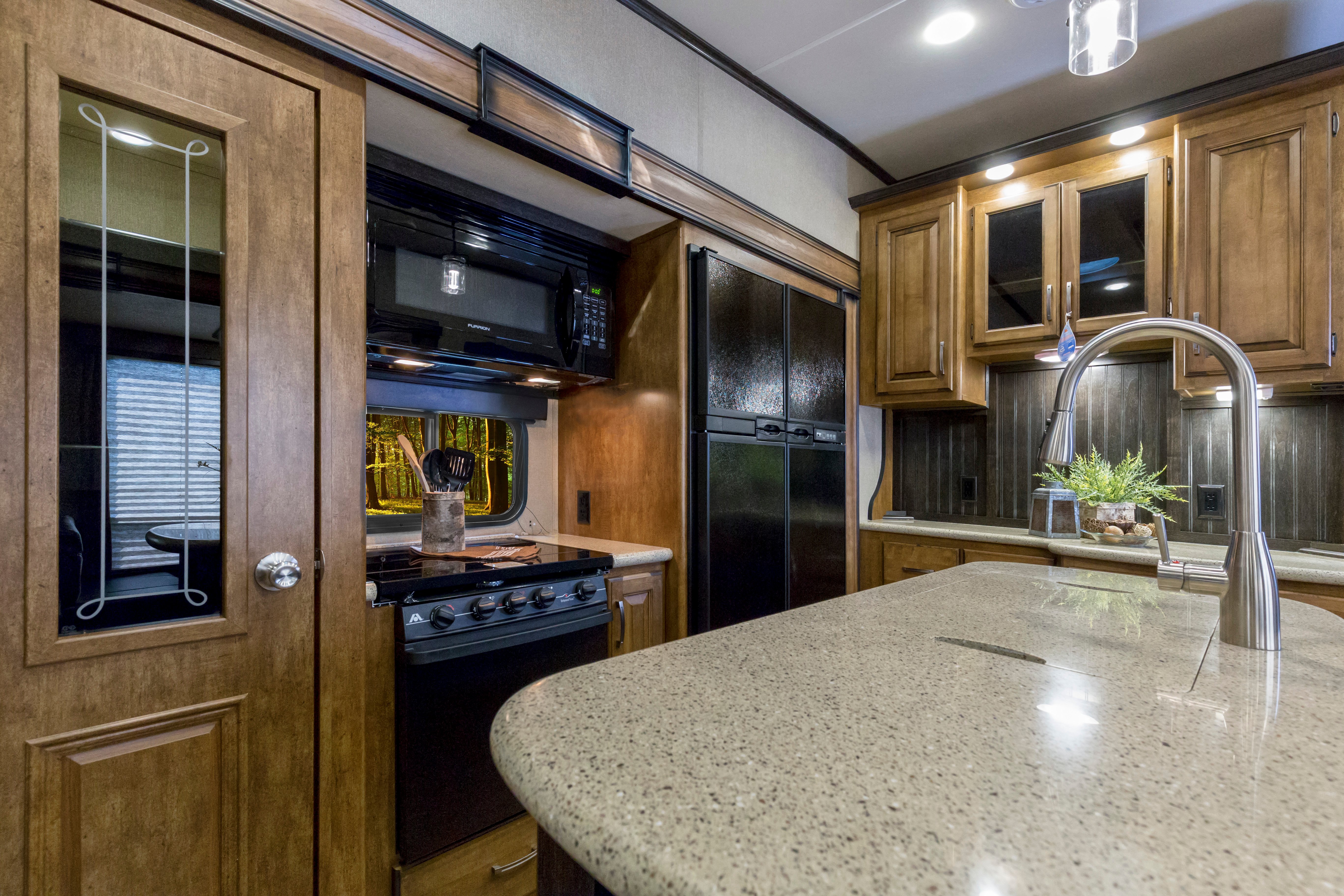 grand design reflection fifth wheel kitchen with island