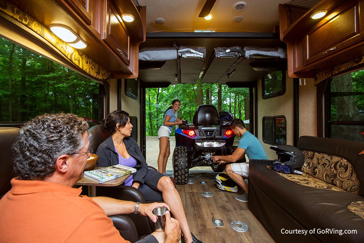 Use the true weight of your RV by including gear, cargo, fuel, water, etc. in your calculations