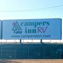 campers inn rv sign