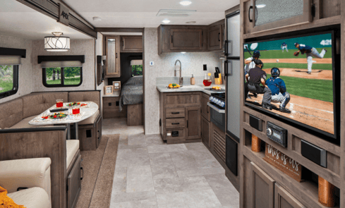 coachmen top ultra lite rejse trailer stue