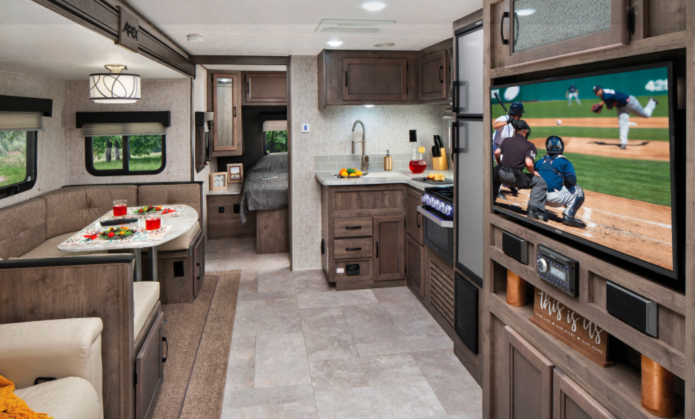 coachmen apex ultra lite travel trailer living room