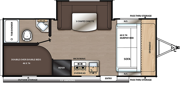 coachmen catalina summit series 7 184bhs travel trailer floor plan