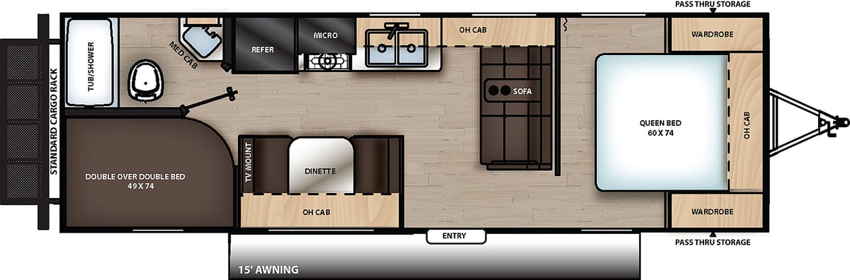 coachmen catalina summit series 8 261bh travel trailer floor plan