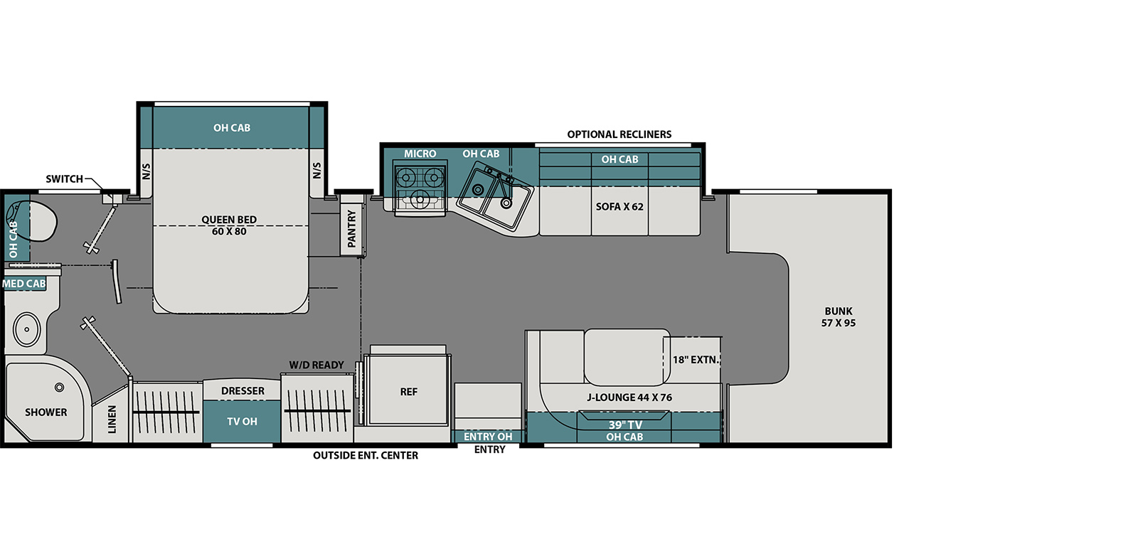 coachmen leprechaun class c motorhome floorplan options