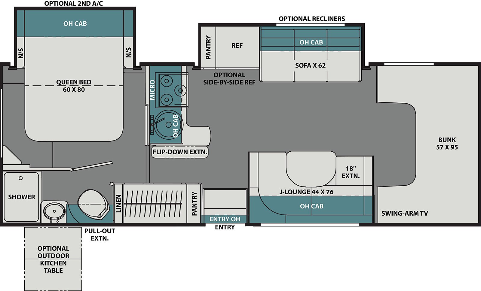 coachmen leprechaun class c motorhome floorplan