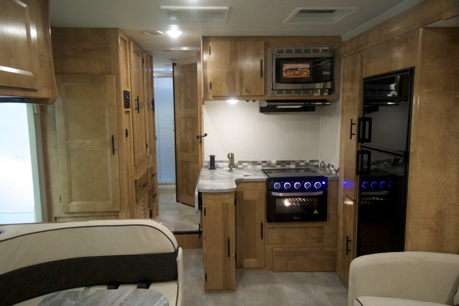 coachmen leprechaun class c motorhome kitchen