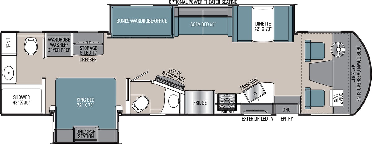 coachmen mirada class a motorhome floor plan-1