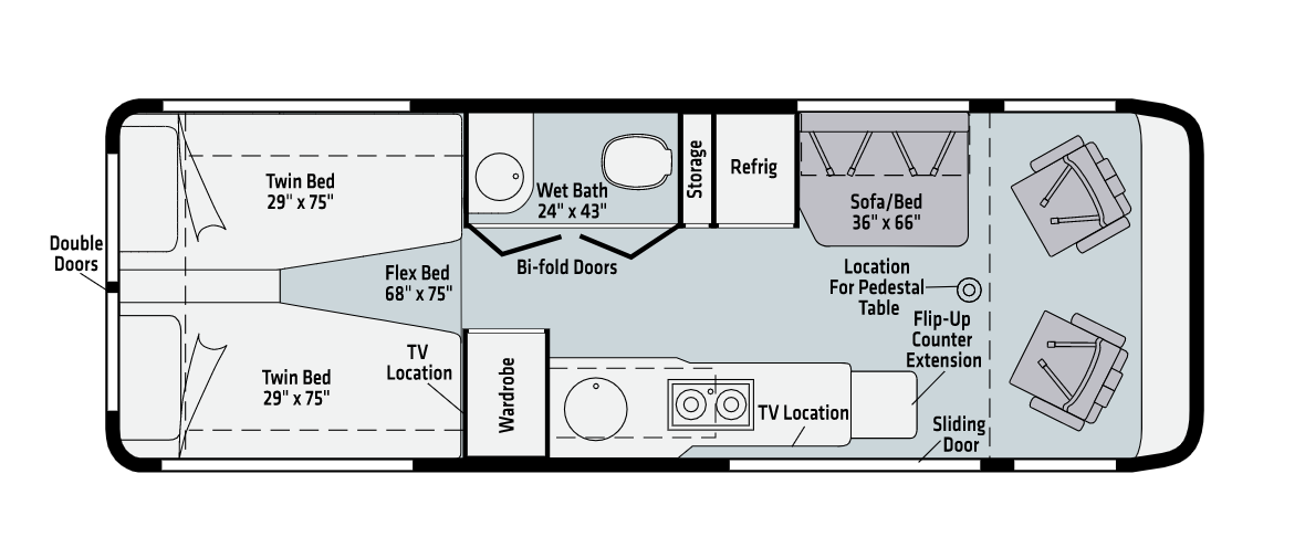 Winnebago Era 70A Floorplan