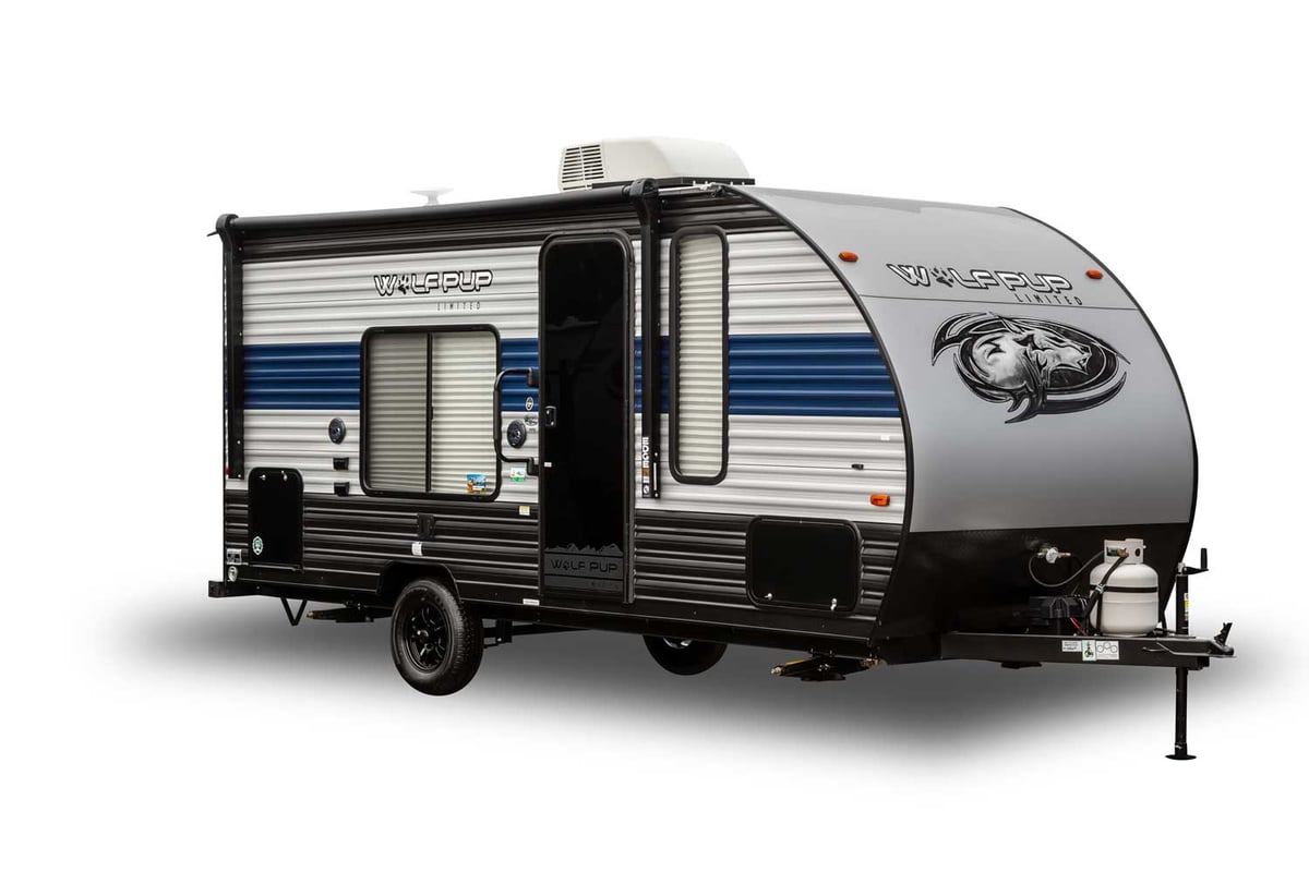 forest river cherokee wolf pup travel trailer exterior-1