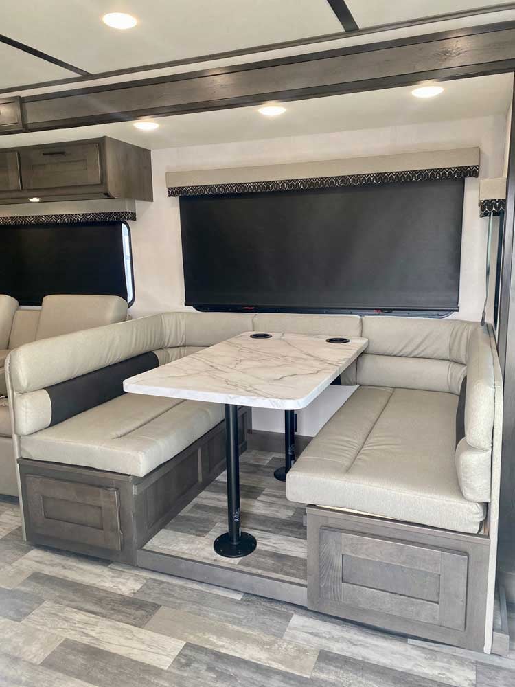 forest river fr3 34ds class a motorhome dinette