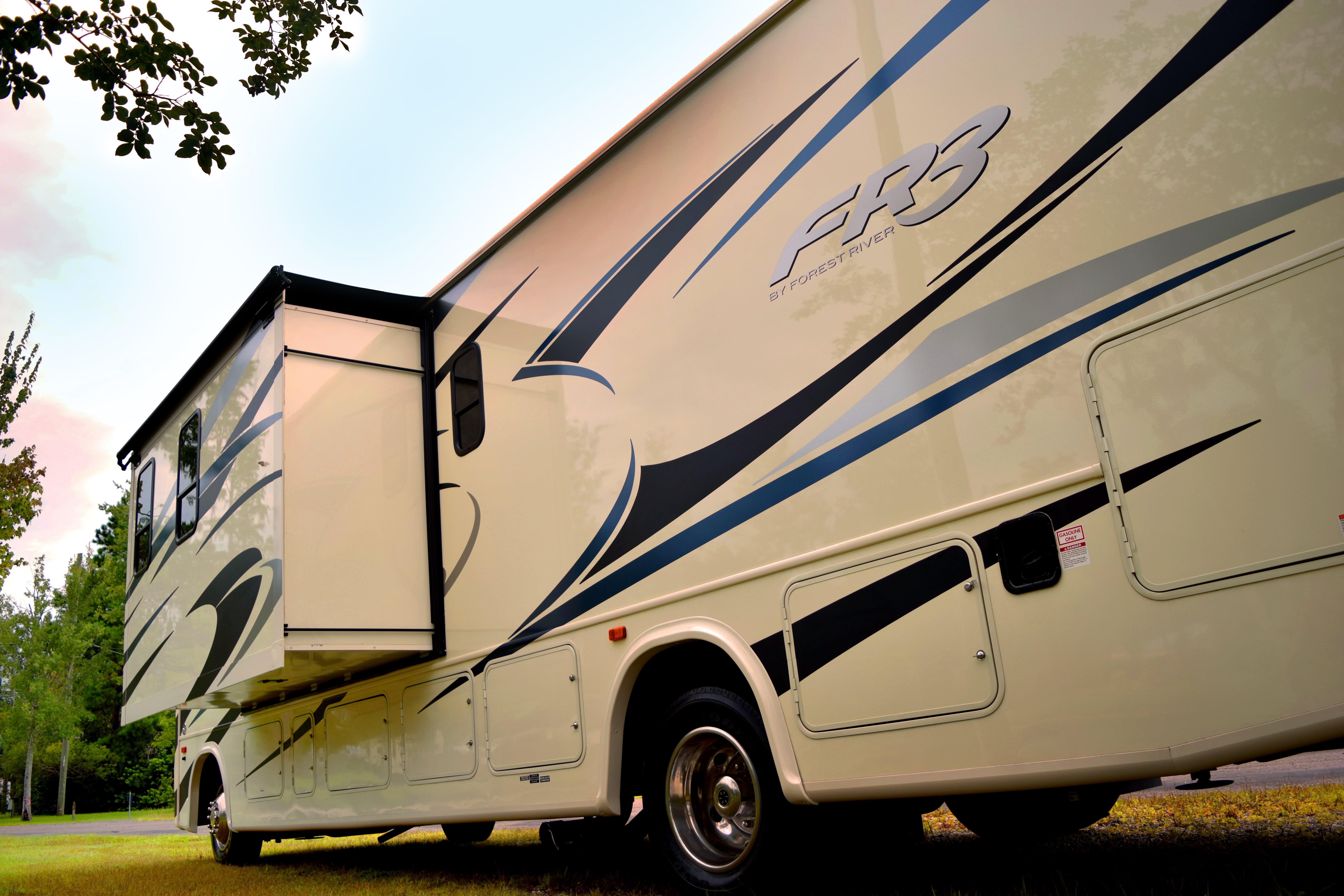 forest river fr3 class a motorhome hookups