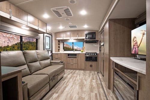  grand design imagine travel trailer common space