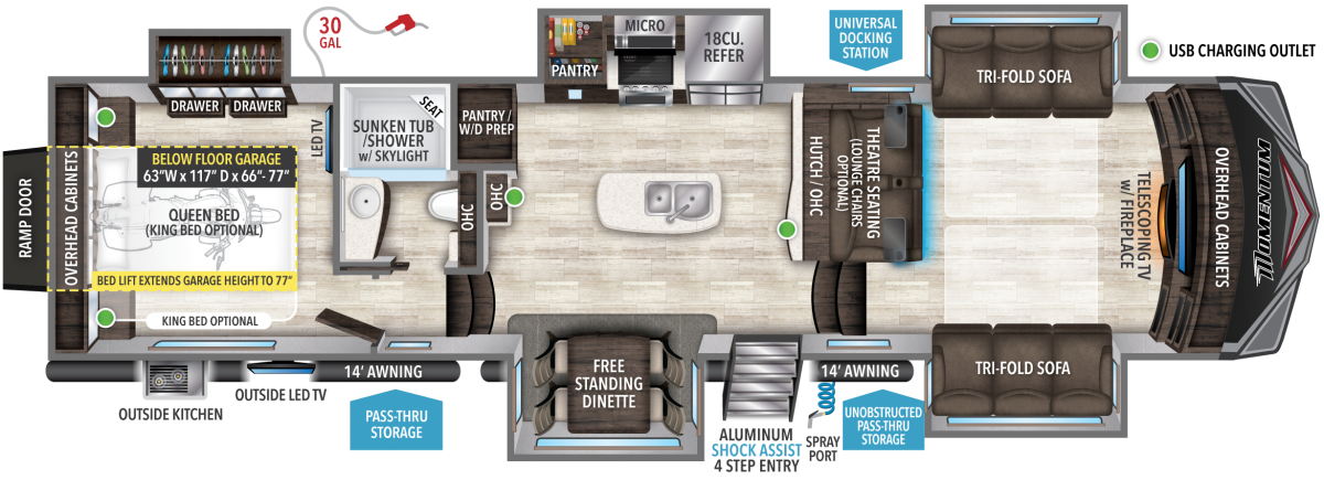 grand design momentum 376th floorplan option