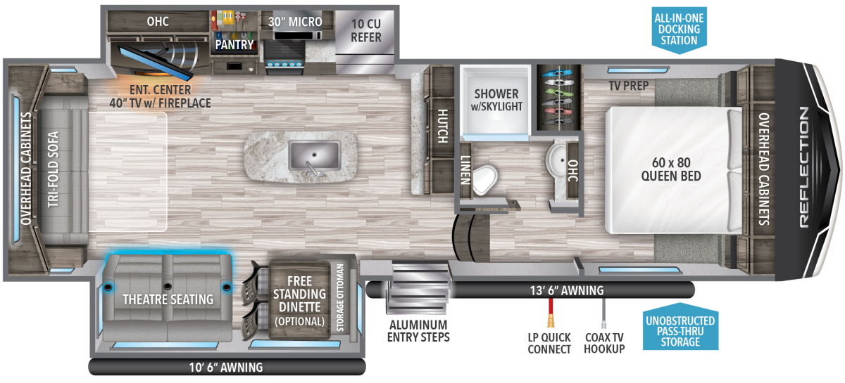 grand design reflection 150 series 5th wheel floor plan