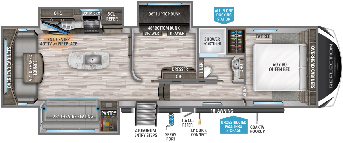 grand design reflection fifth wheel floorplan