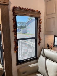 Halloween themed Tinsel Garland can add some spooky sparkle to your RV