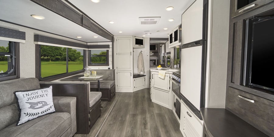 jayco jay feather travel trailer interior