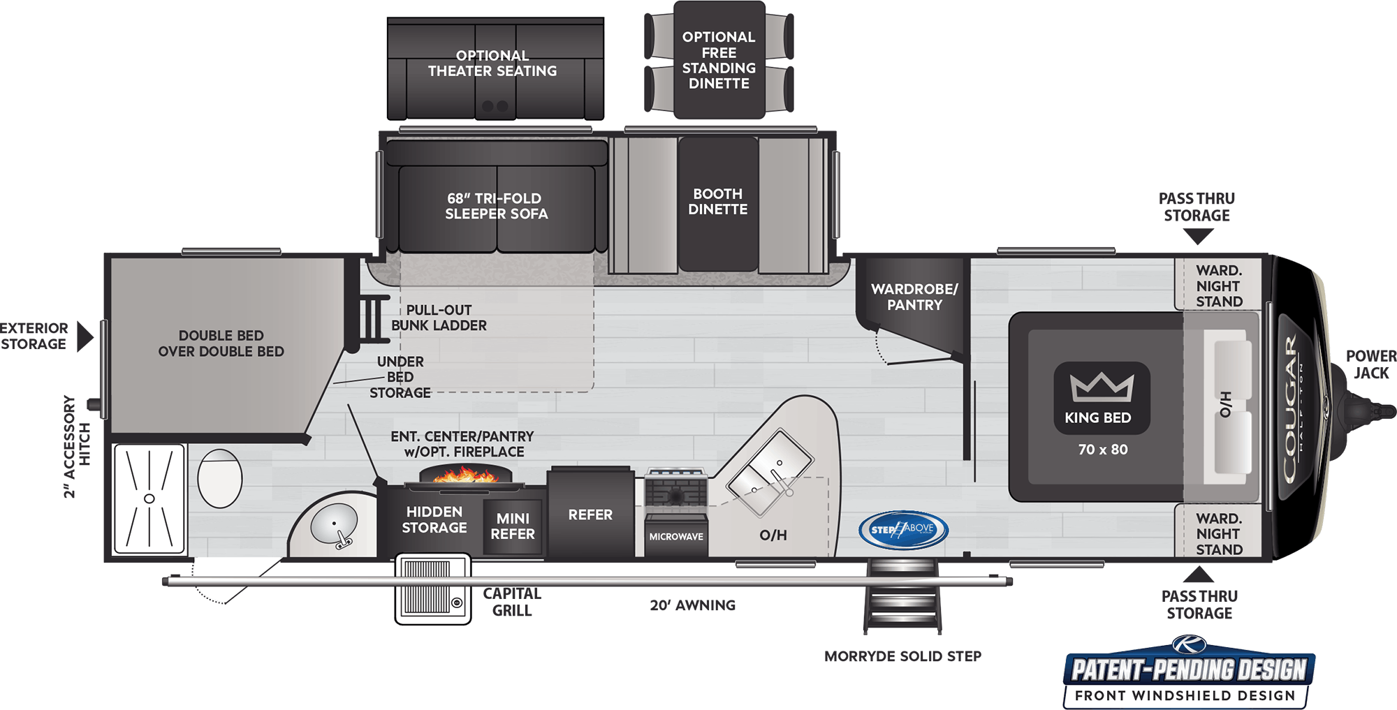 rv with king bed for sale