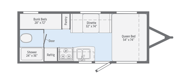 winnebago micro minnie travel trailer floorplan options