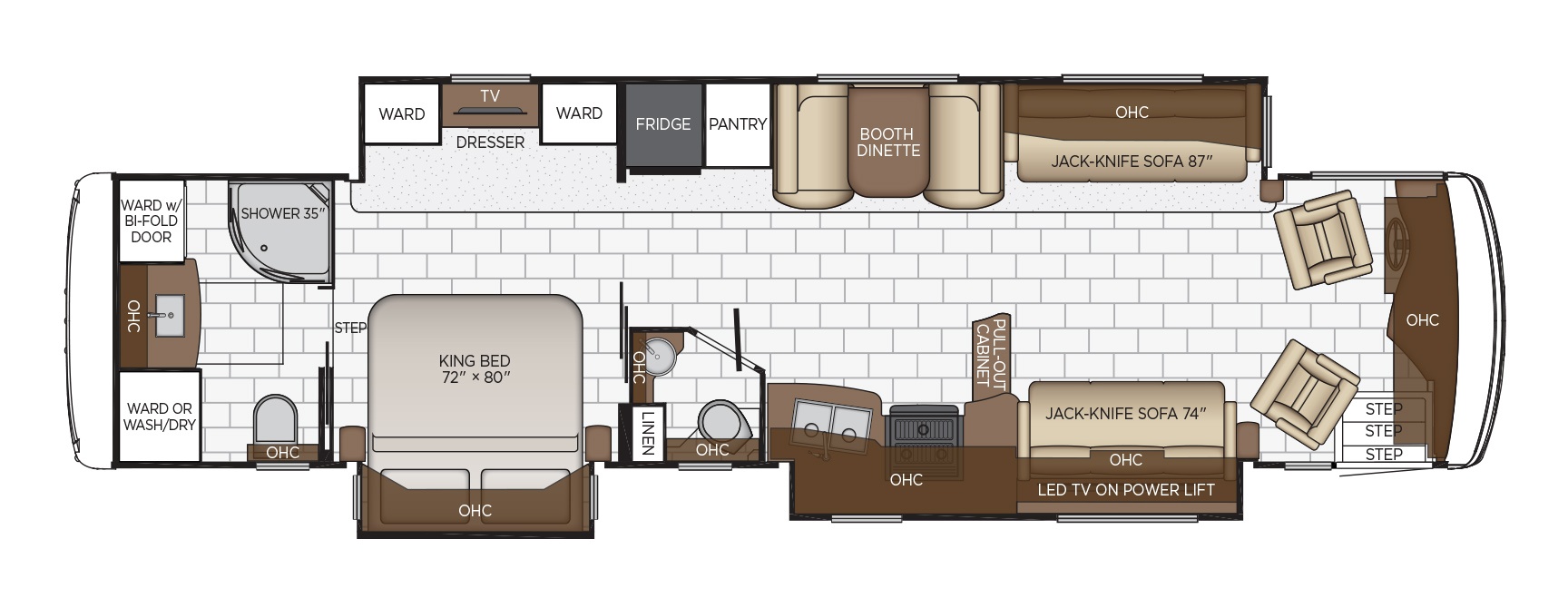 newmar kountry star class a motorhome floorplan options