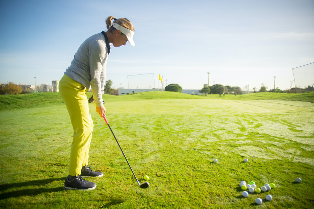 Woman Golfing 