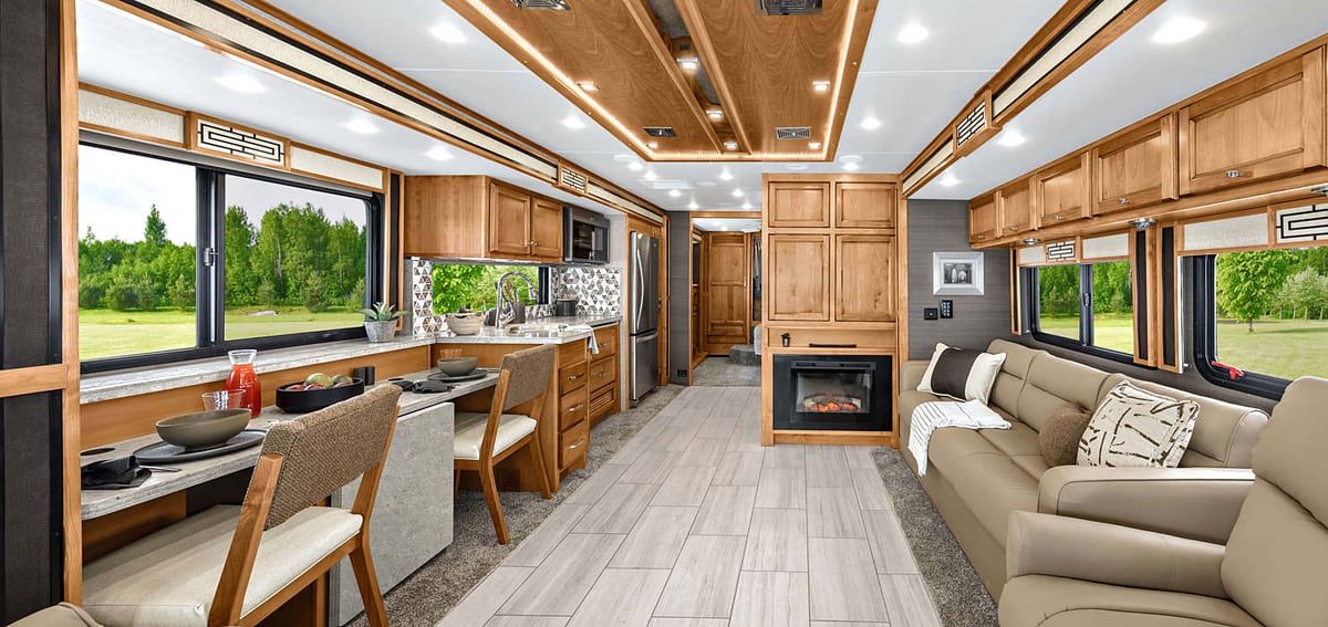 tiffin allegro red class a motorhome interior