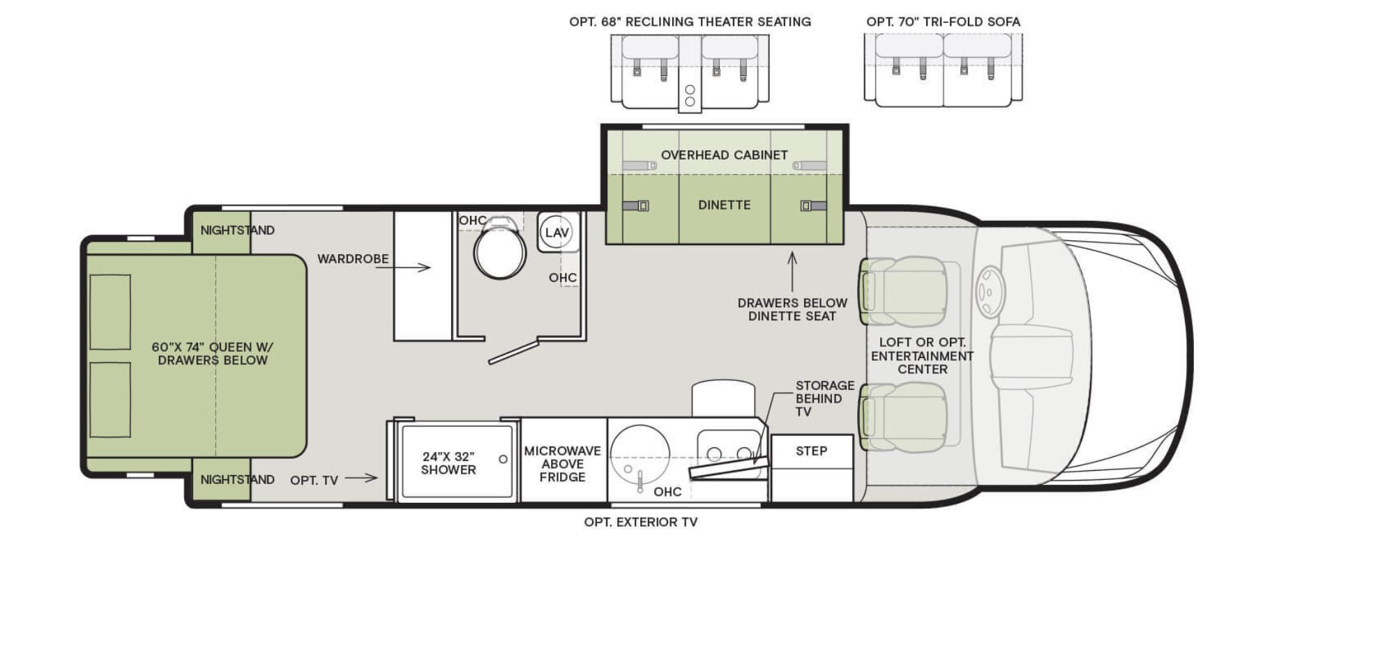 tiffin wayfarer floor plan