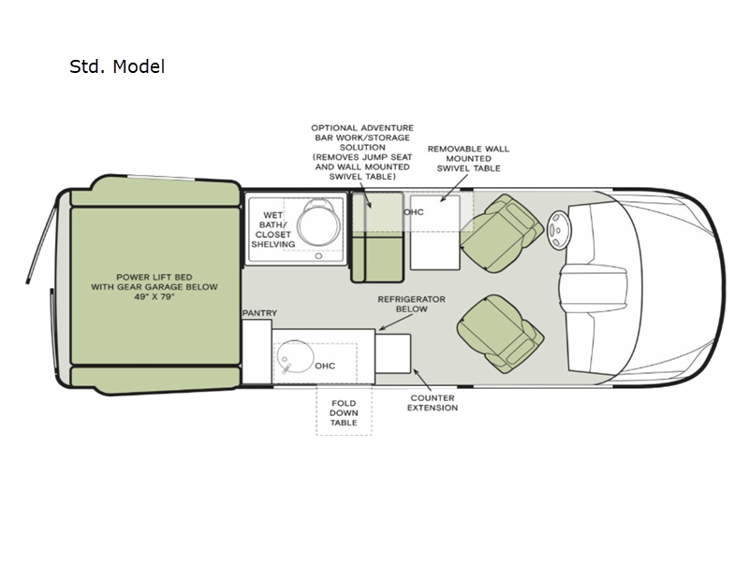 Tiffin GH1 floorplan