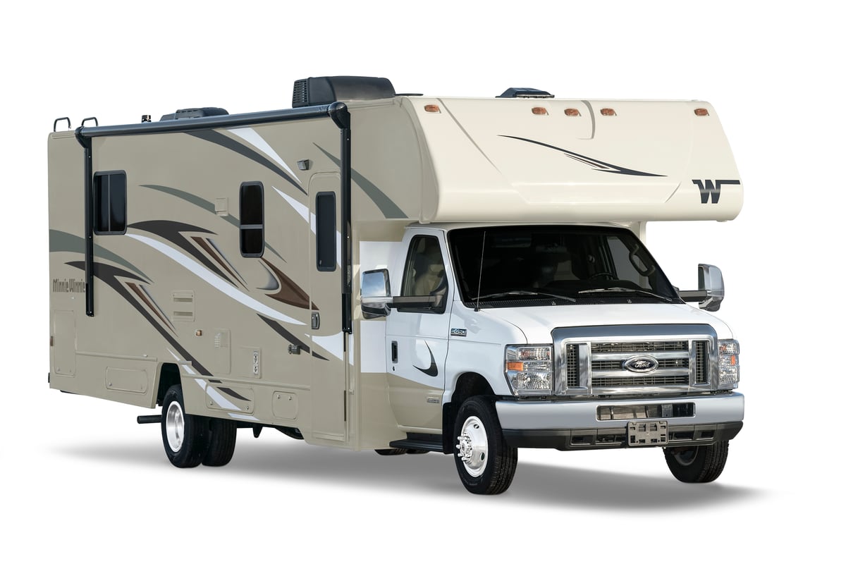 winnebago minnie winnie class c motorhome exterior