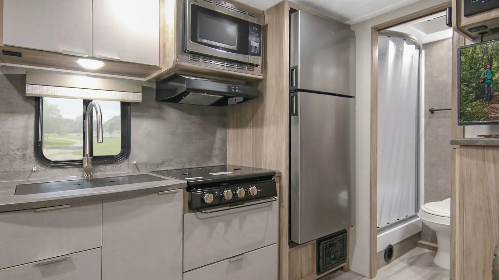 winnebago minnie winnie travel trailer kitchen